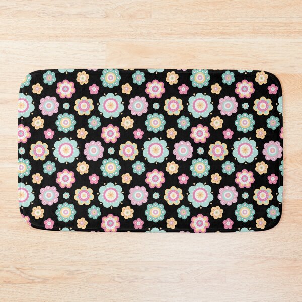 Item preview, Cute Flowers - Floral graphic - Spring Aesthetic flowers pattern - Black designed and sold by PattyTheGecko.