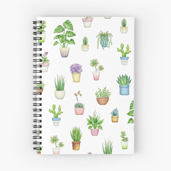 Item preview, Succulents and Houseplants on white - repeat pattern designed and sold by HazelFisher.