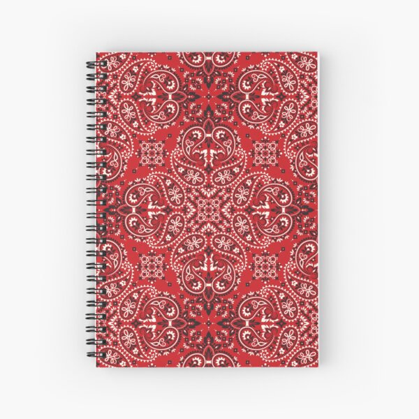 Bandana style print Spiral Notebook
