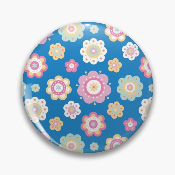 Item preview, Pastel Flowers Pattern - Floral Pattern - Floral graphic - Botanical Design & Pattern - Blue designed and sold by PattyTheGecko.