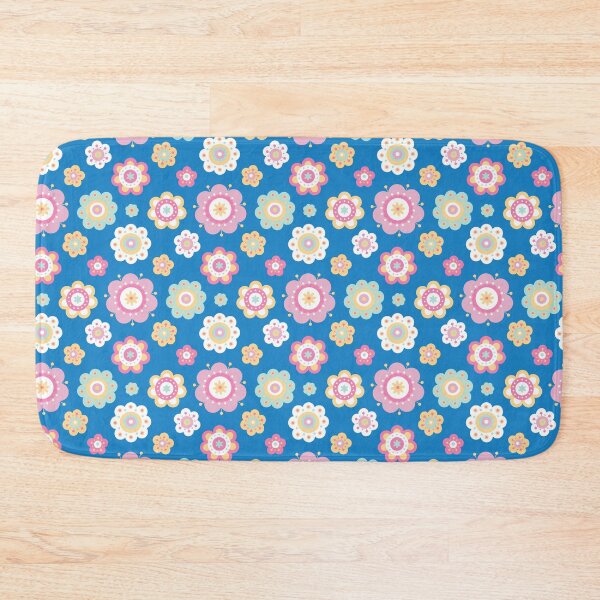Item preview, Pastel Flowers Pattern - Floral Pattern - Floral graphic - Botanical Design & Pattern - Blue designed and sold by PattyTheGecko.