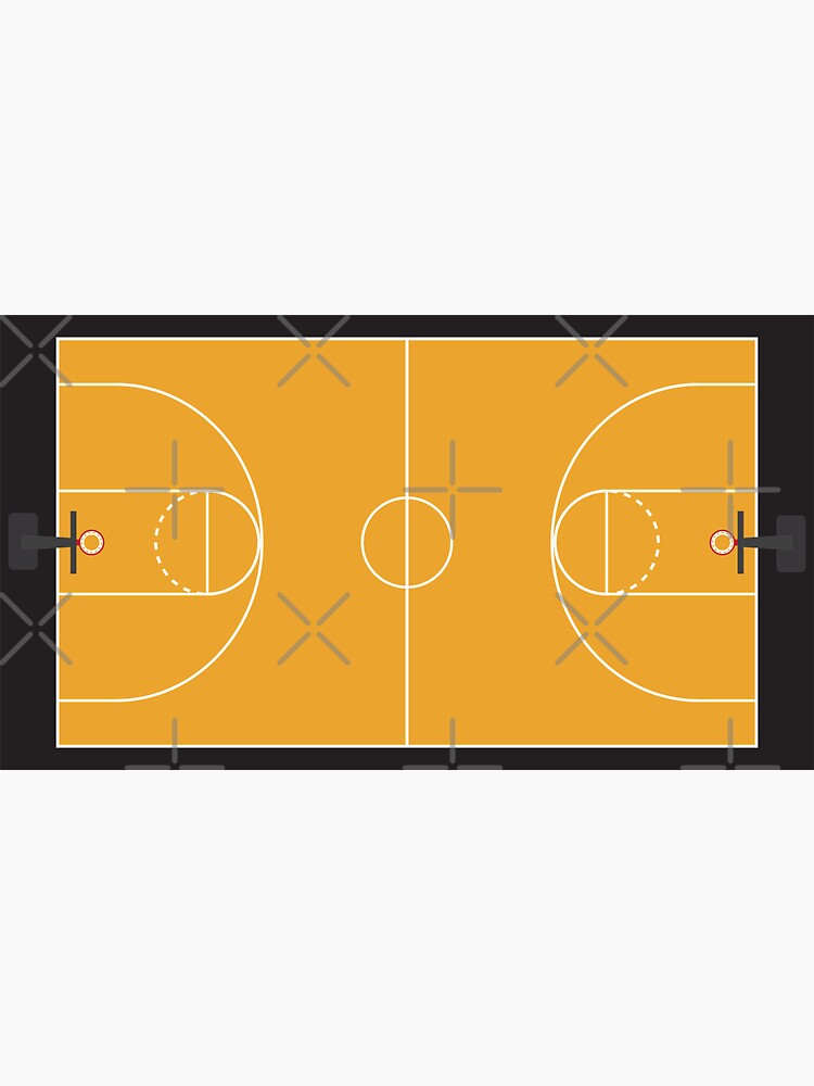 "Basketball Court" Sticker for Sale by cmdart Redbubble