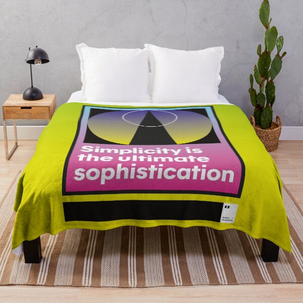 Item preview, Simplicity is the ultimate sophistication designed and sold by quotesonposters.