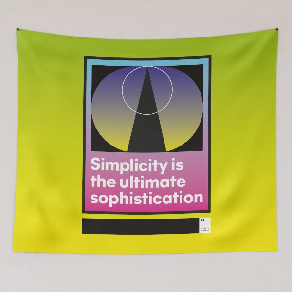 Item preview, Simplicity is the ultimate sophistication designed and sold by quotesonposters.