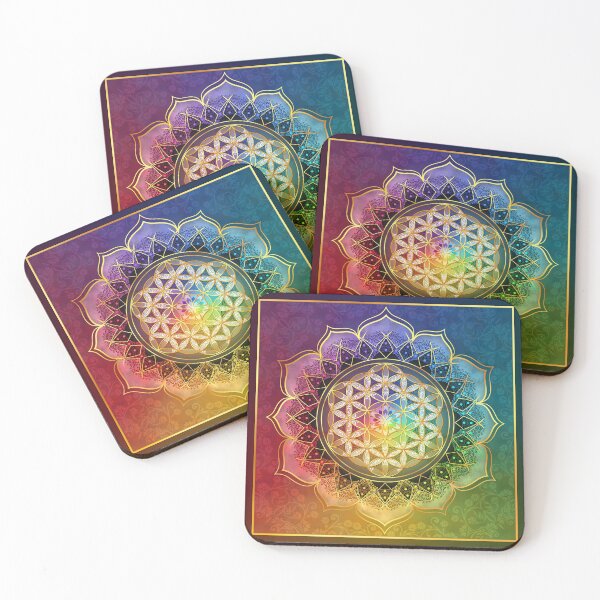 Item preview, Rainbow Flower of Life with Lotus designed and sold by Lilyas.