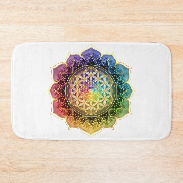 Item preview, Rainbow Flower of Life with Lotus designed and sold by Lilyas.