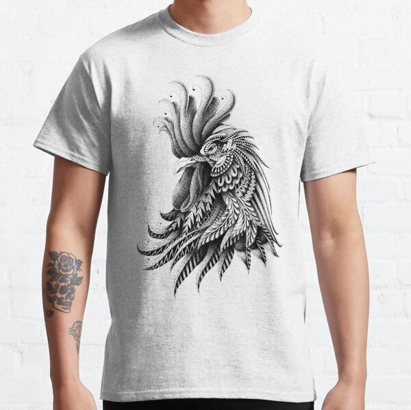 Ornately Decorated Rooster Classic T-Shirt
