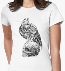Red-Tail Skull Women's Fitted T-Shirt
