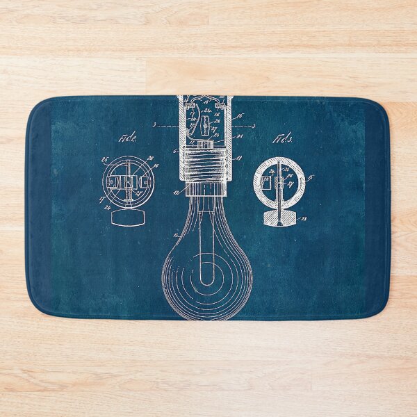 Item preview, Blueprint Light Bulb Patent designed and sold by JoolyA.