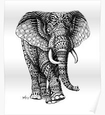Ornate Elephant v.2 Poster