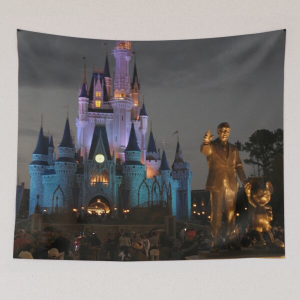 Item preview, Castle & statue at night designed and sold by chewi.