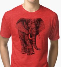 Camiseta de tejido mixto Ornate Elephant v.2