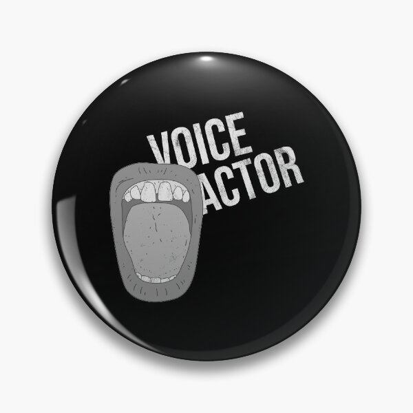 Item preview, Distressed Voice Actor - B&W Graphic Text - Performing Artist designed and sold by DeWinnes.