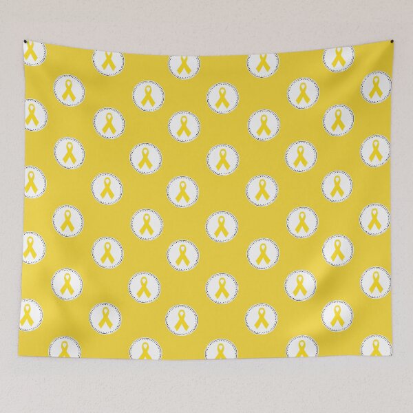 Item preview, Childhood Cancer Awareness - yellow ribbon - gold ribbon -White dots designed and sold by rianfee.