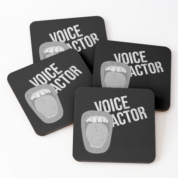 Item preview, Distressed Voice Actor - B&W Graphic Text - Performing Artist designed and sold by DeWinnes.
