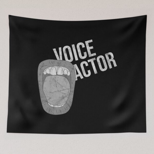 Item preview, Distressed Voice Actor - B&W Graphic Text - Performing Artist designed and sold by DeWinnes.