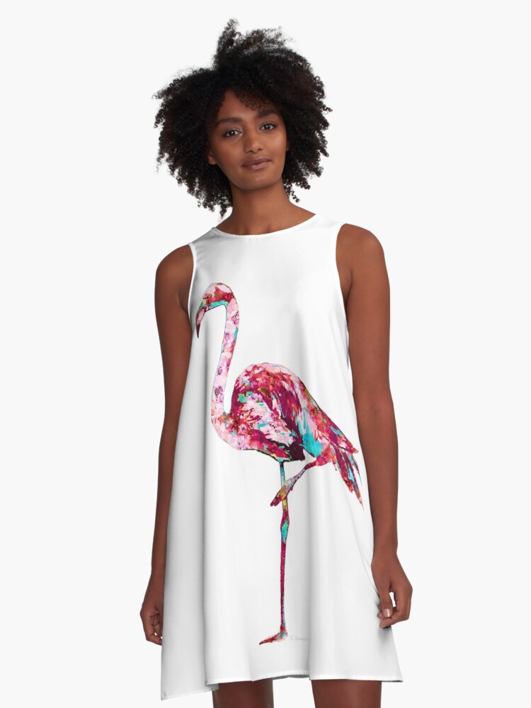 flamingo beach dress