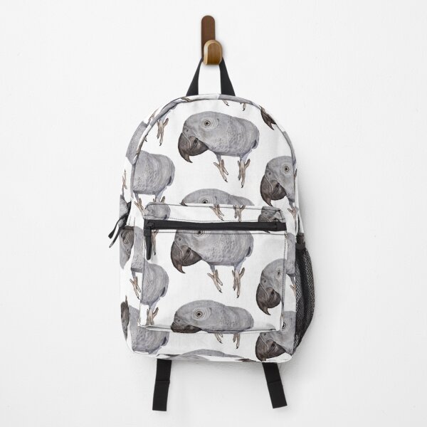 Item preview, African Gray Parrot Tropical Bird Watercolor Art Print designed and sold by L'Atelier Oranjade.