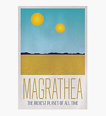 Magrathea Travel Poster Photographic Print