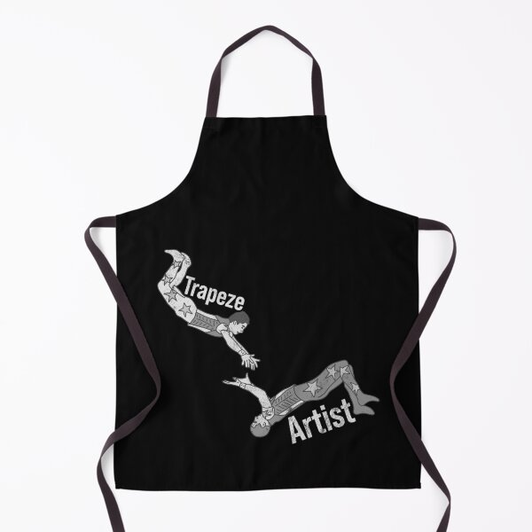 Item preview, Distressed Trapeze Artist - B&W Flying Acrobat Text - Circus designed and sold by DeWinnes.