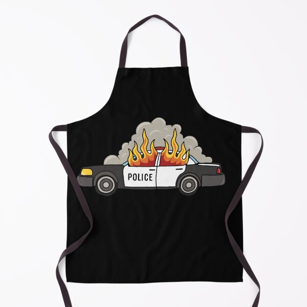 Item preview, Burning cop car designed and sold by ValentinaHramov.