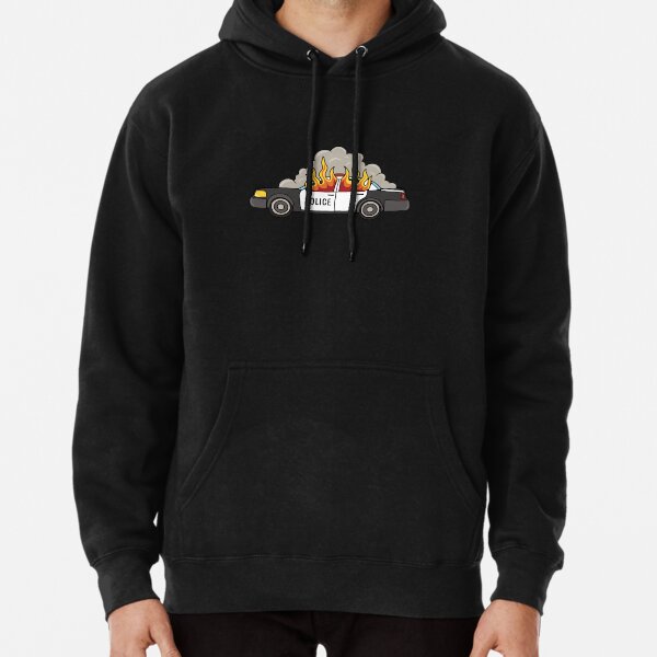 supreme burning car hoodie