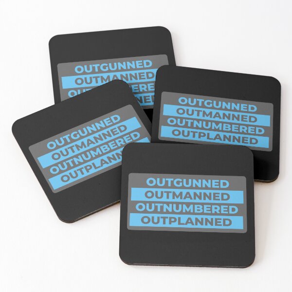Item preview, Outgunned outmanned outnumbered outplanned Hamilton Quote designed and sold by MonMonTales.