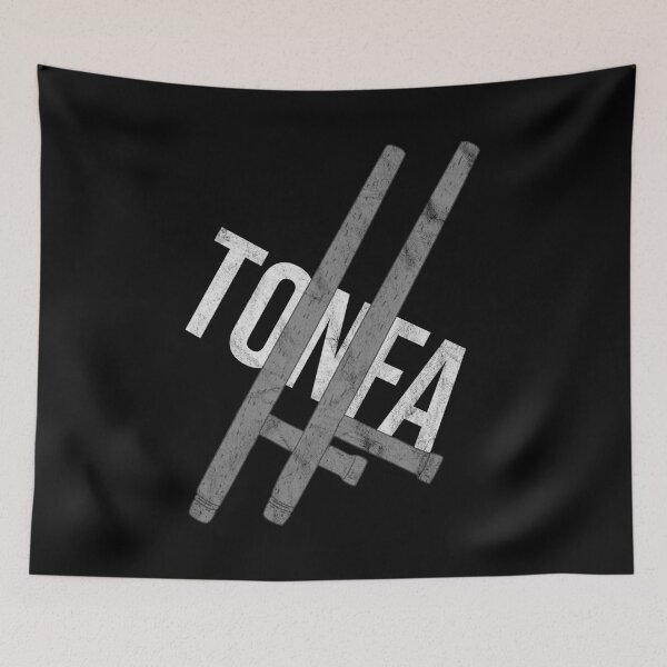 Item preview, Distressed Tonfa - B&W Graphic Text - Okinawan Fighting designed and sold by DeWinnes.
