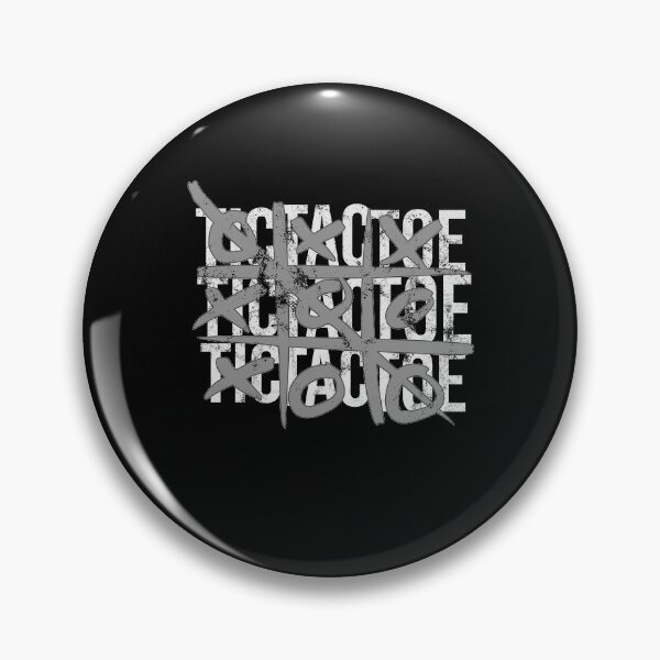 Item preview, Distressed Tic Tac Toe Text - B&W X and O - Board Game designed and sold by DeWinnes.