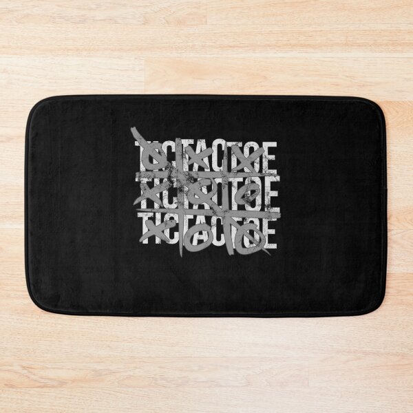 Item preview, Distressed Tic Tac Toe Text - B&W X and O - Board Game designed and sold by DeWinnes.
