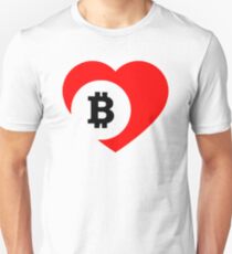 I Heart Bitcoin Too Unisex T-Shirt