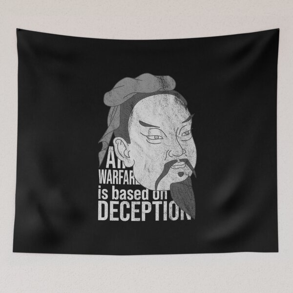 Item preview, Distressed Sun Tzu - B&W Author Quote - Han Dynasty designed and sold by DeWinnes.
