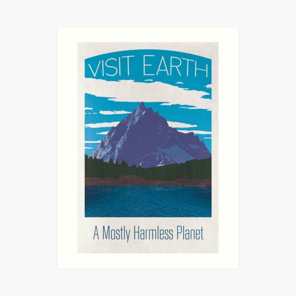 Earth Travel Poster Art Print