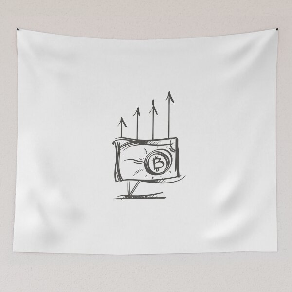 Item preview, Bitcoin Illustration designed and sold by MisterGooseShop.