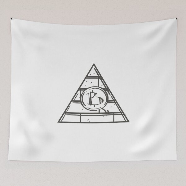 Item preview, Bitcoin Illustration designed and sold by MisterGooseShop.