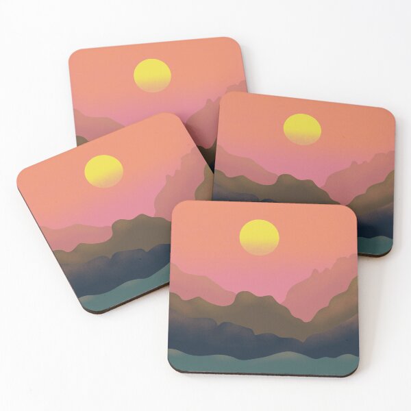 Artikelvorschau, Sonnenuntergang - die ursprüngliche Zeichnung im Minimalismusstil entworfen und verkauft von Julia Rudens.
