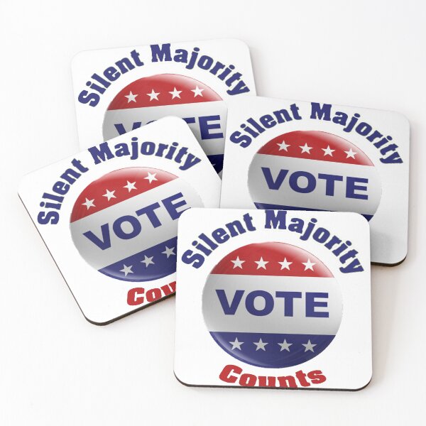 Item preview, Silent Majority Vote Counts designed and sold by SwampfoxDesign.