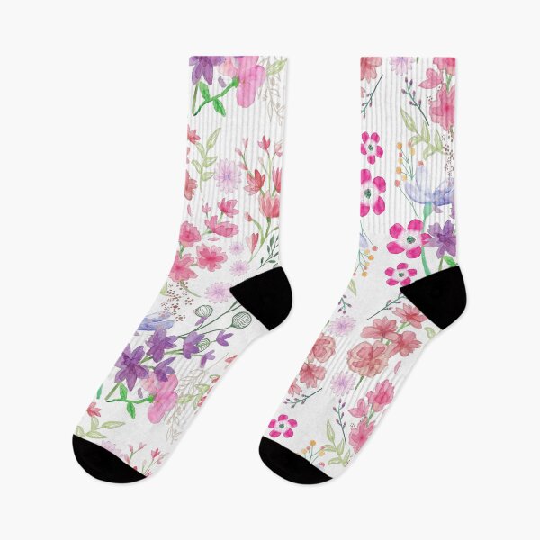 Artikelvorschau, Aquarell Flowers_White Hintergrund entworfen und verkauft von leBoosh-Designs.