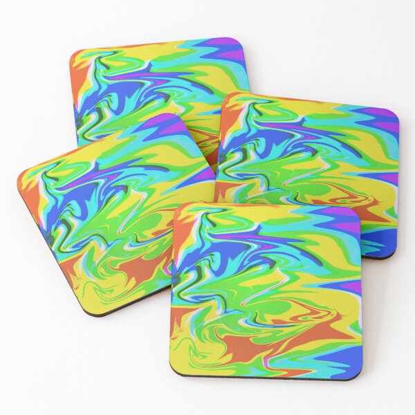 Item preview, Rainbow Paint Pouring Tie Dye Glitch Camo Pattern designed and sold by luchik-and-co.