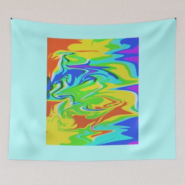 Item preview, Rainbow Paint Pouring Tie Dye Glitch Camo Pattern designed and sold by luchik-and-co.