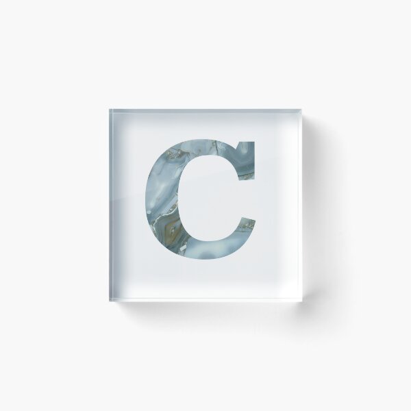 Item preview, Blue Granite Stone Monogram Letter C designed and sold by avion-en-papier.