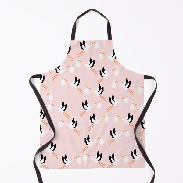 Item preview, Cute Stork Print on Pink Background designed and sold by kapotka.