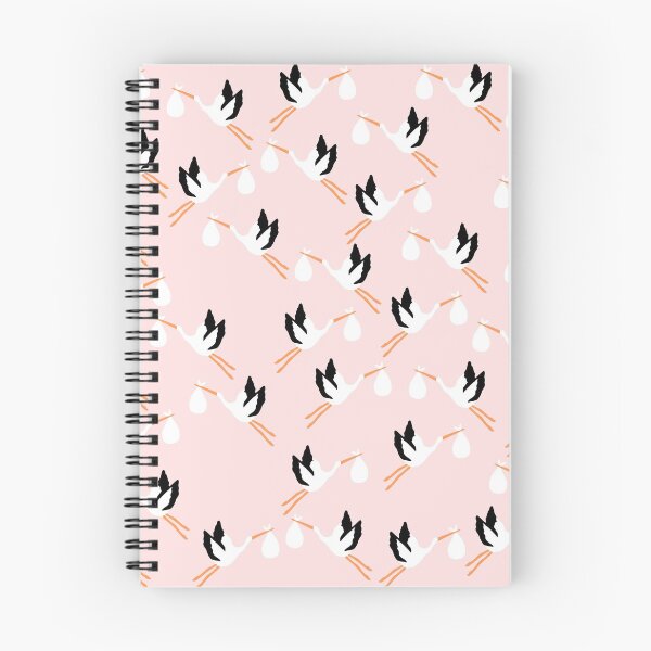 Item preview, Cute Stork Print on Pink Background designed and sold by kapotka.