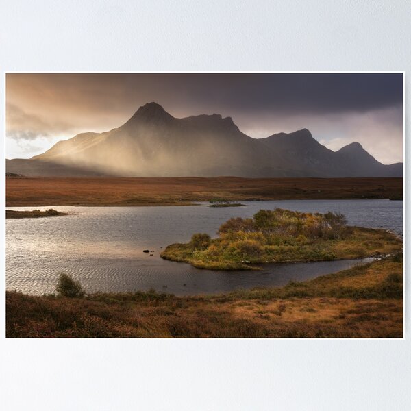 Item preview, Ben Loyal Stormy Sunrise Loch Hakel Sutherland Scotland designed and sold by PhotosEcosse.