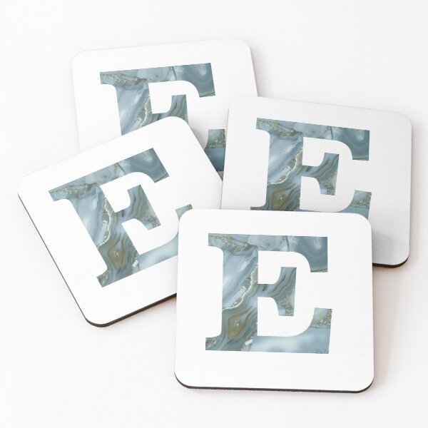Item preview, Blue Granite Stone Monogram Letter E designed and sold by avion-en-papier.