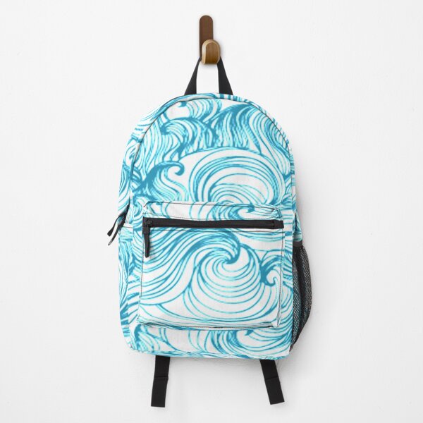 Item preview, Blue wave patterns designed and sold by KawaiiGlobal.