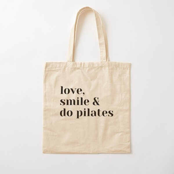Love, Smile & Do Pilates Tote Bag for Sale by Bibi2U