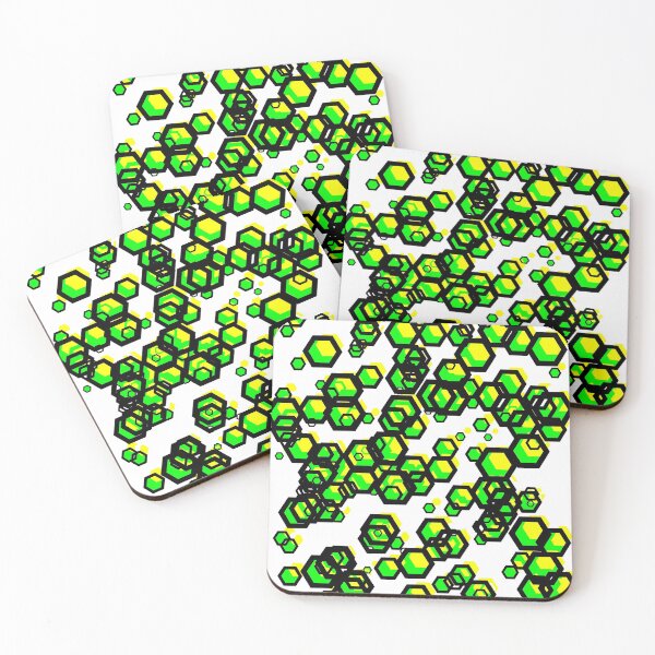 Item preview, Hexagon Pattern (Green to Yellow) designed and sold by Ludogorek.