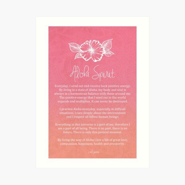 Affirmation - Aloha Spirit Art Print