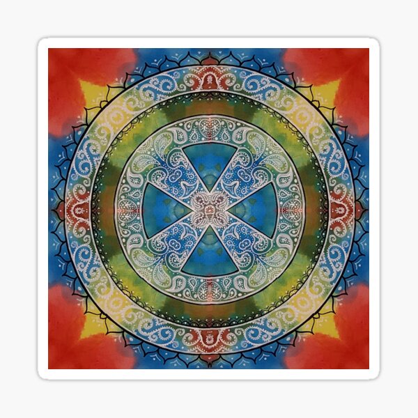 Mandala mantra print Sticker